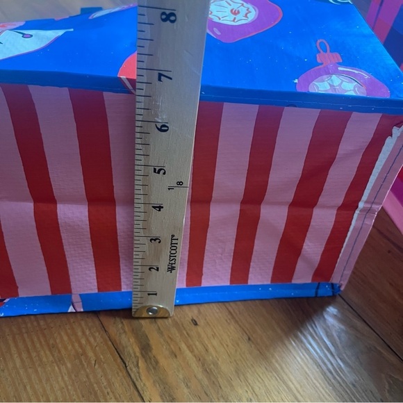 NWT Trader Joes 3 Reusable Holiday Christmas Gift Tote Bags - Picture 14 of 14
